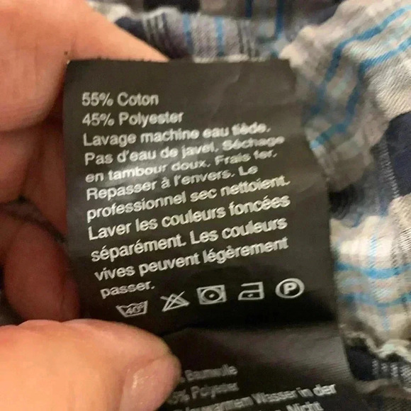 Helly Hansen men’s seersucker, short sleeve button down casual shirt Size M - Picture 6 of 7